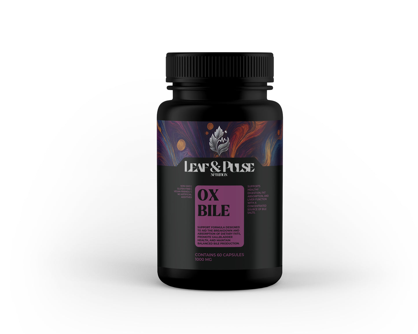 Premium Ox Bile Capsules – 1000 mg Concentrated Bile Salts | Digestive & Nutrient Absorption Support | 1 Month Supply | UK Made